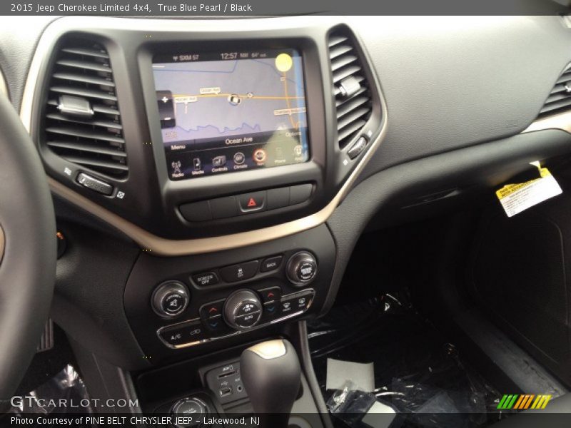 True Blue Pearl / Black 2015 Jeep Cherokee Limited 4x4