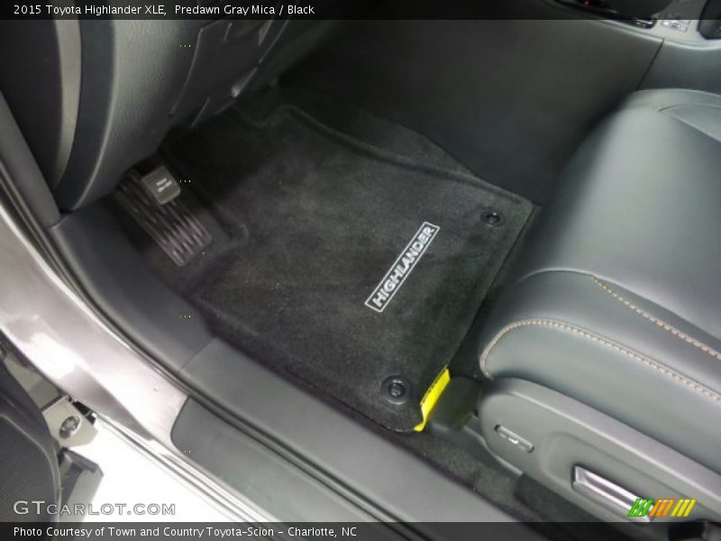 Predawn Gray Mica / Black 2015 Toyota Highlander XLE