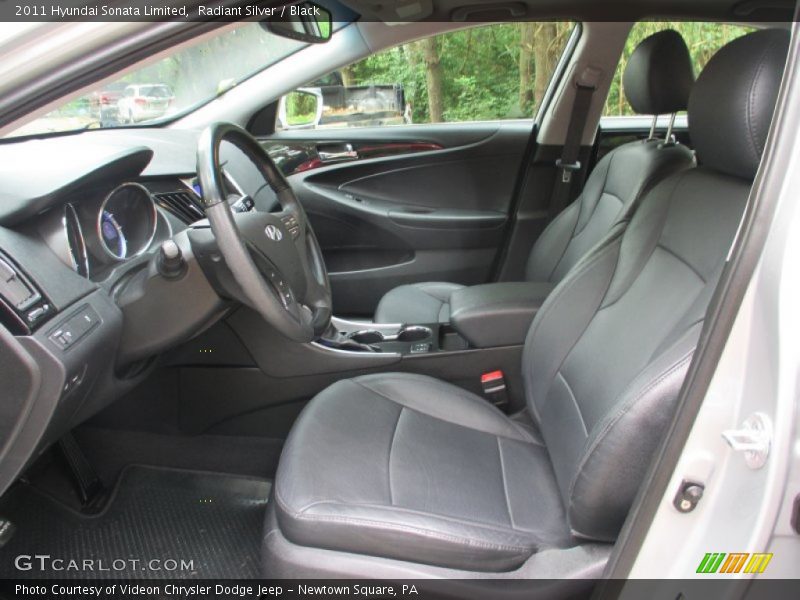 Radiant Silver / Black 2011 Hyundai Sonata Limited
