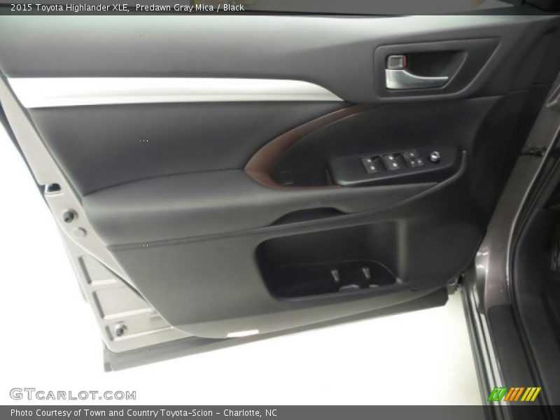 Predawn Gray Mica / Black 2015 Toyota Highlander XLE