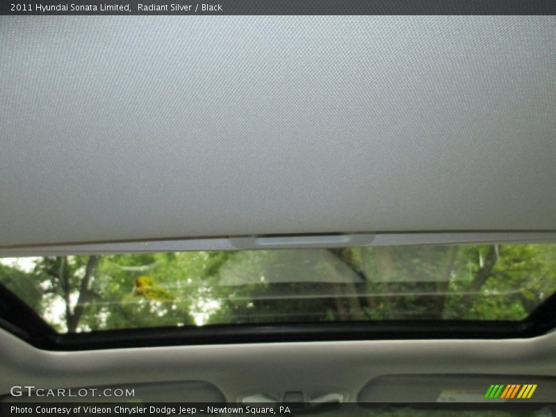 Radiant Silver / Black 2011 Hyundai Sonata Limited