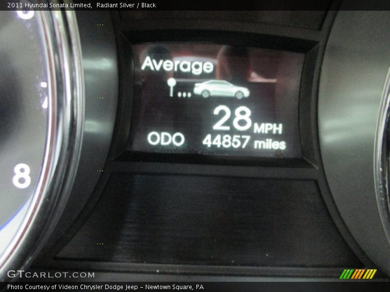 Radiant Silver / Black 2011 Hyundai Sonata Limited