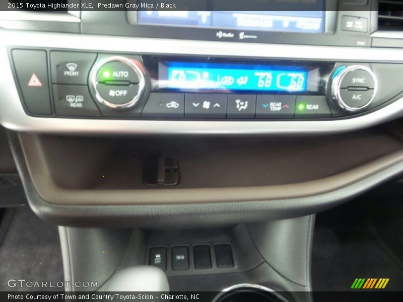 Predawn Gray Mica / Black 2015 Toyota Highlander XLE