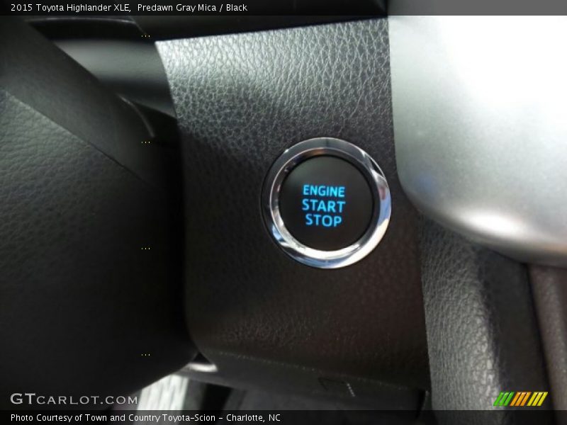 Predawn Gray Mica / Black 2015 Toyota Highlander XLE