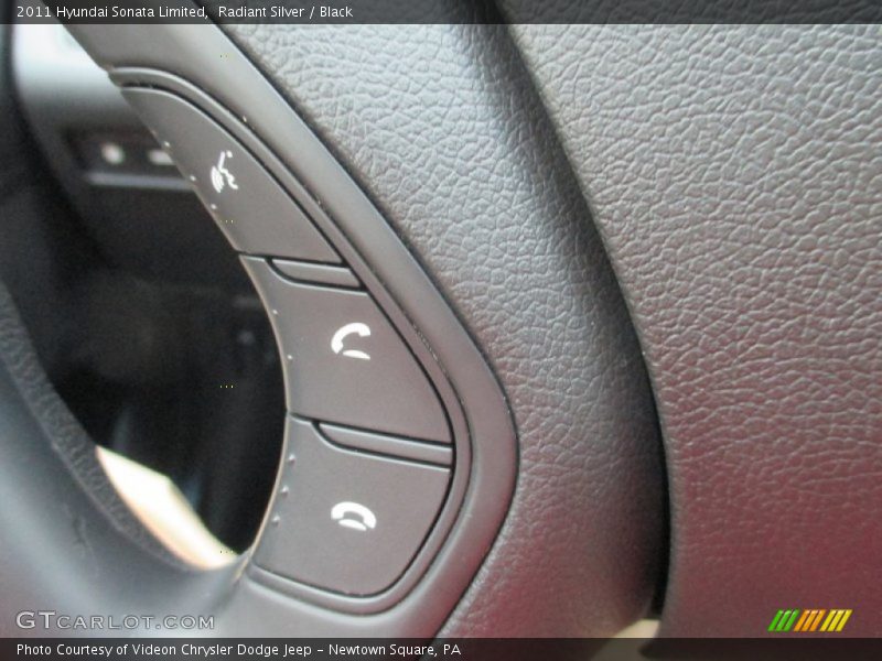 Radiant Silver / Black 2011 Hyundai Sonata Limited