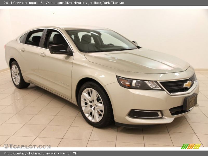 Champagne Silver Metallic / Jet Black/Dark Titanium 2014 Chevrolet Impala LS