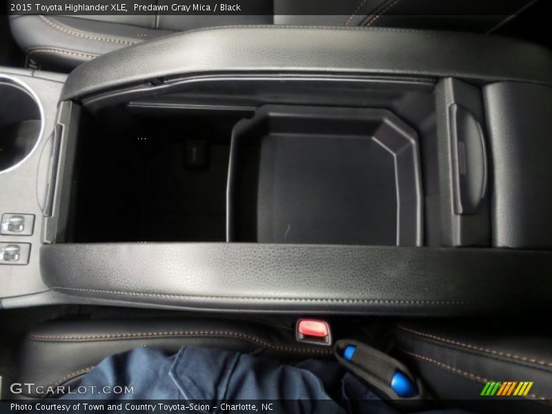 Predawn Gray Mica / Black 2015 Toyota Highlander XLE