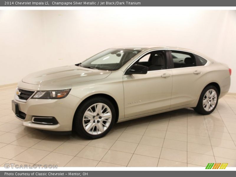 Champagne Silver Metallic / Jet Black/Dark Titanium 2014 Chevrolet Impala LS
