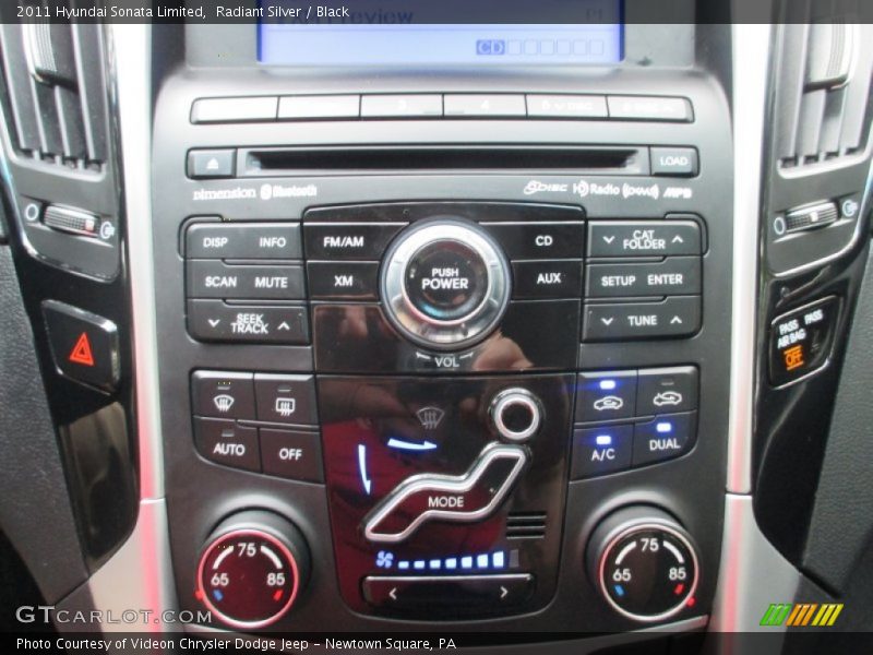 Radiant Silver / Black 2011 Hyundai Sonata Limited