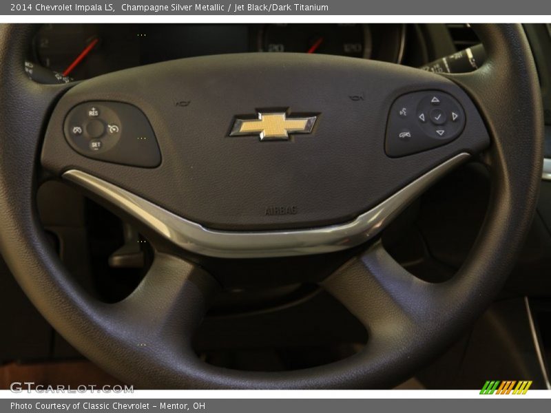 Champagne Silver Metallic / Jet Black/Dark Titanium 2014 Chevrolet Impala LS