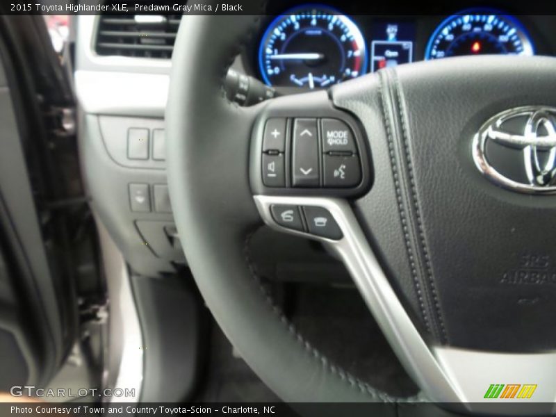 Predawn Gray Mica / Black 2015 Toyota Highlander XLE