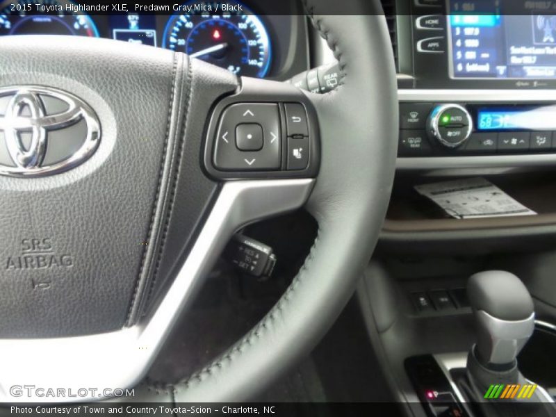 Predawn Gray Mica / Black 2015 Toyota Highlander XLE