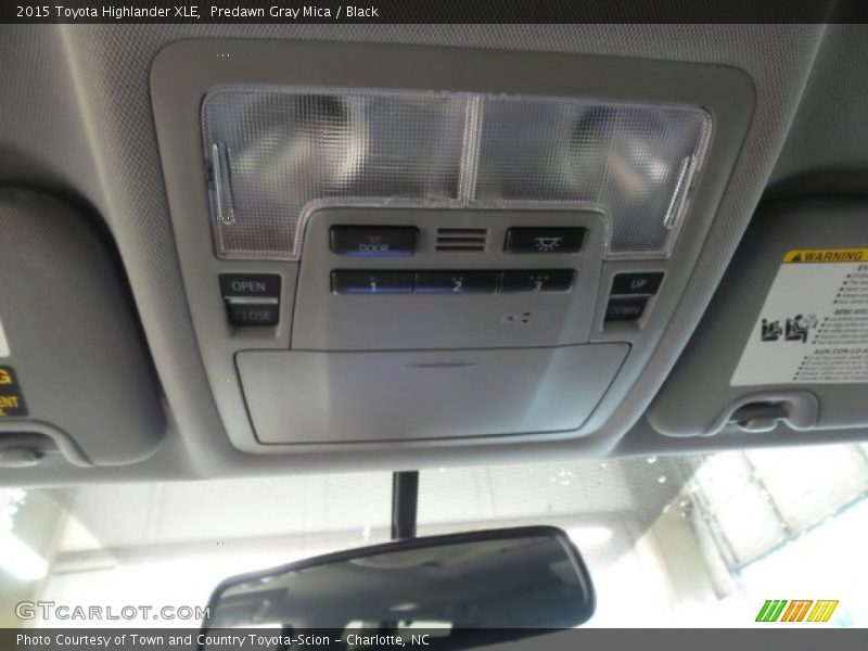 Predawn Gray Mica / Black 2015 Toyota Highlander XLE