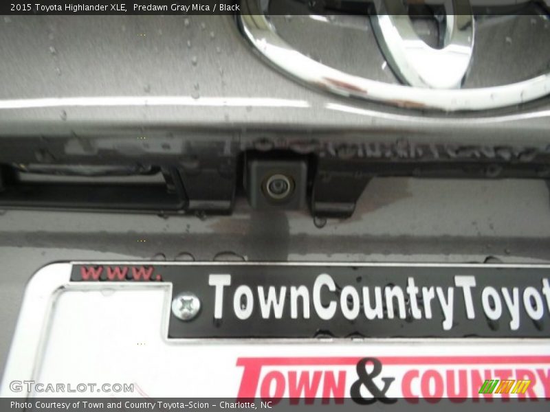 Predawn Gray Mica / Black 2015 Toyota Highlander XLE