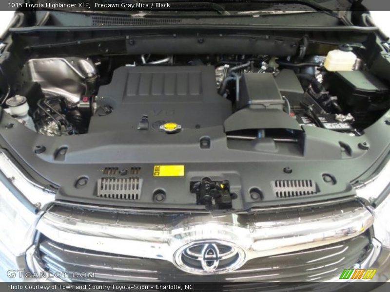 Predawn Gray Mica / Black 2015 Toyota Highlander XLE