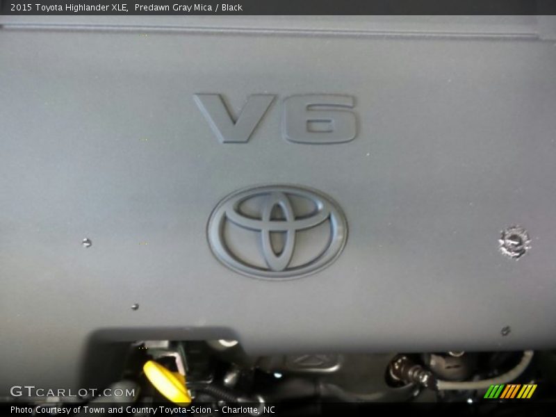 Predawn Gray Mica / Black 2015 Toyota Highlander XLE
