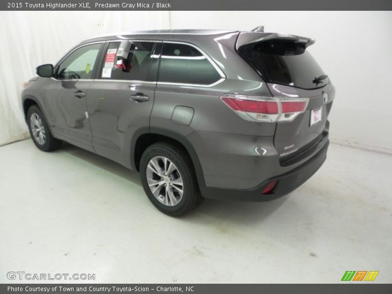 Predawn Gray Mica / Black 2015 Toyota Highlander XLE
