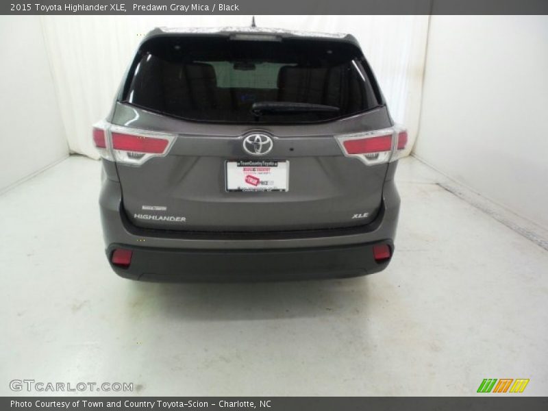 Predawn Gray Mica / Black 2015 Toyota Highlander XLE