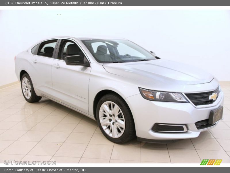 Silver Ice Metallic / Jet Black/Dark Titanium 2014 Chevrolet Impala LS