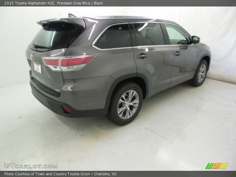 Predawn Gray Mica / Black 2015 Toyota Highlander XLE