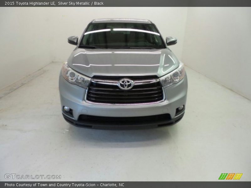Silver Sky Metallic / Black 2015 Toyota Highlander LE