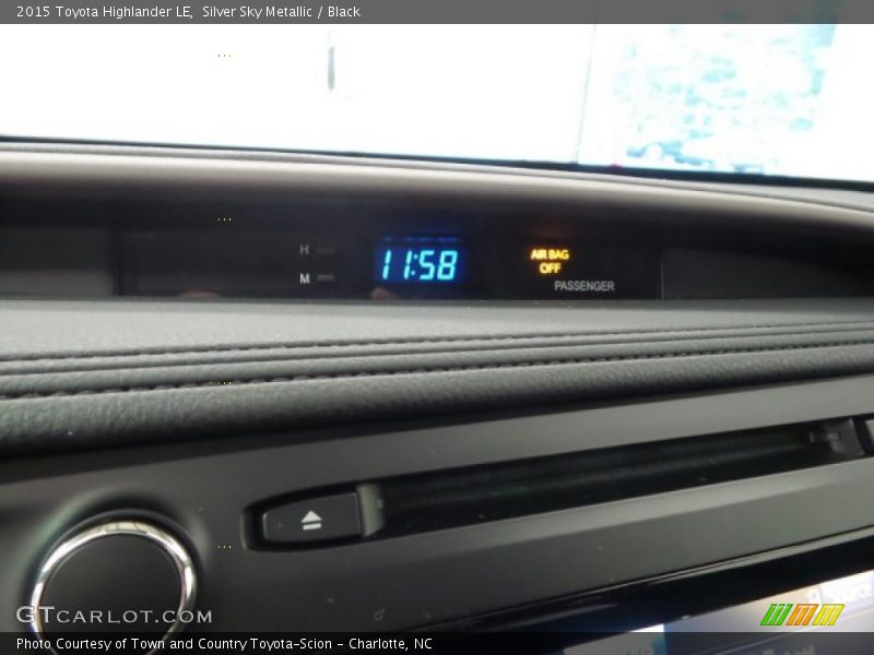 Silver Sky Metallic / Black 2015 Toyota Highlander LE