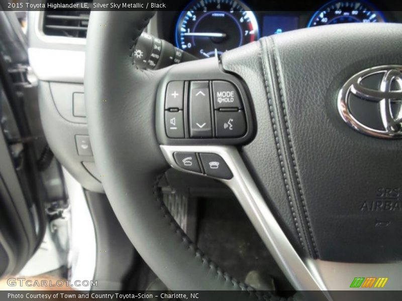 Silver Sky Metallic / Black 2015 Toyota Highlander LE