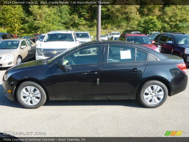 Black Granite Metallic / Jet Black/Medium Titanium 2014 Chevrolet Cruze LS
