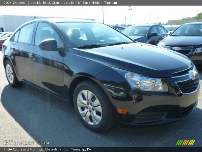 Black Granite Metallic / Jet Black/Medium Titanium 2014 Chevrolet Cruze LS