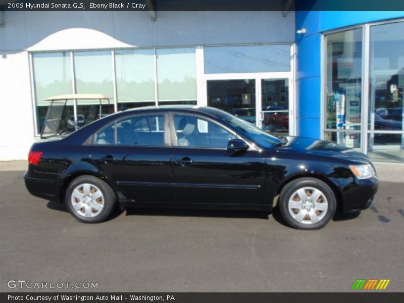 Ebony Black / Gray 2009 Hyundai Sonata GLS