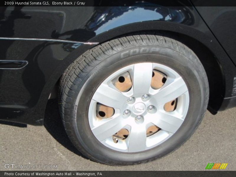 Ebony Black / Gray 2009 Hyundai Sonata GLS
