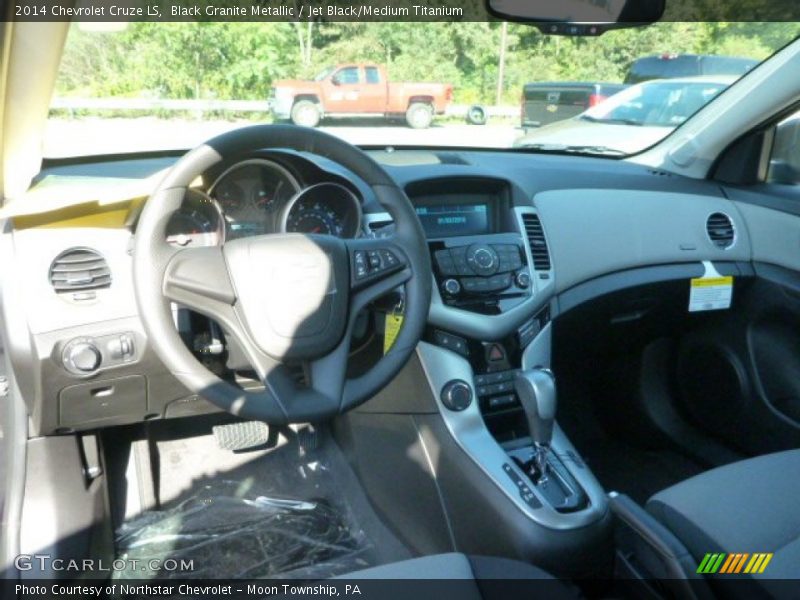 Black Granite Metallic / Jet Black/Medium Titanium 2014 Chevrolet Cruze LS