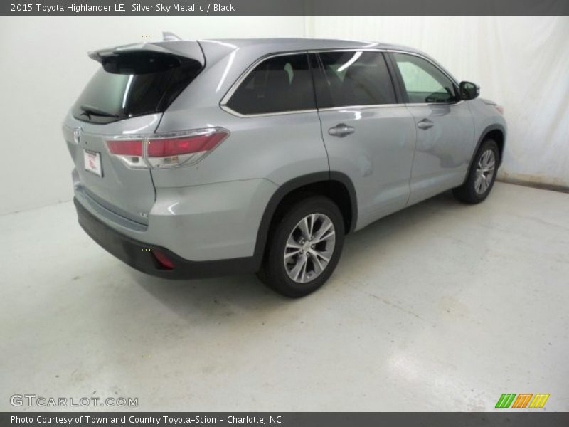 Silver Sky Metallic / Black 2015 Toyota Highlander LE