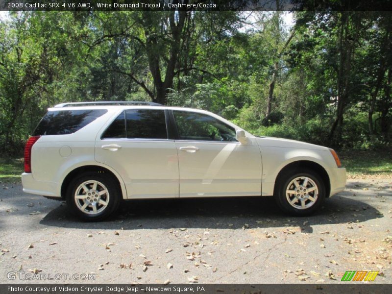 White Diamond Tricoat / Cashmere/Cocoa 2008 Cadillac SRX 4 V6 AWD