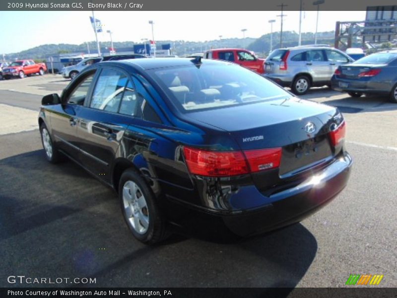 Ebony Black / Gray 2009 Hyundai Sonata GLS