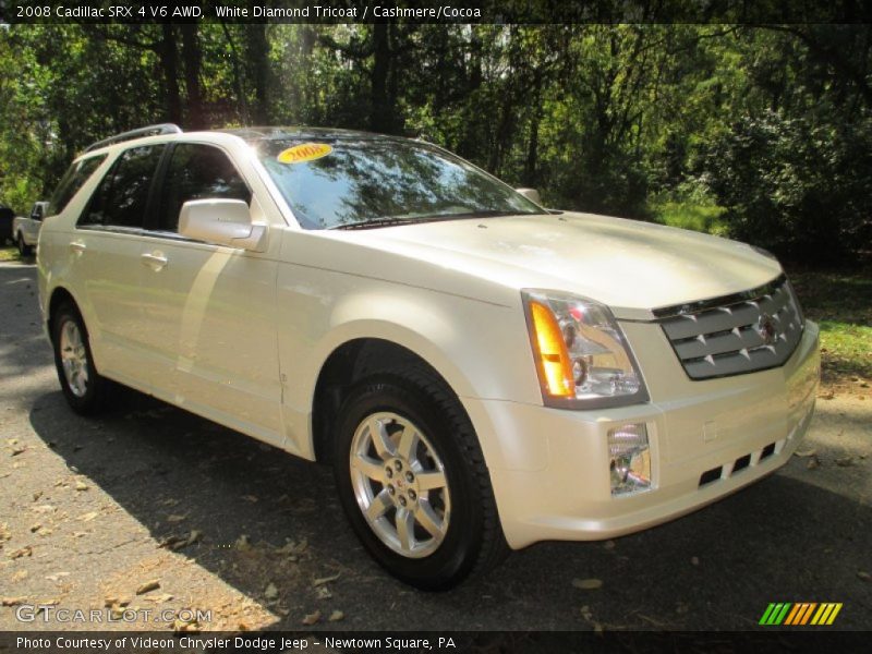 White Diamond Tricoat / Cashmere/Cocoa 2008 Cadillac SRX 4 V6 AWD