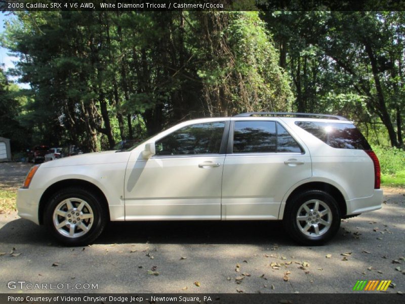 White Diamond Tricoat / Cashmere/Cocoa 2008 Cadillac SRX 4 V6 AWD