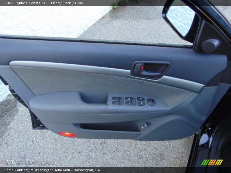 Ebony Black / Gray 2009 Hyundai Sonata GLS