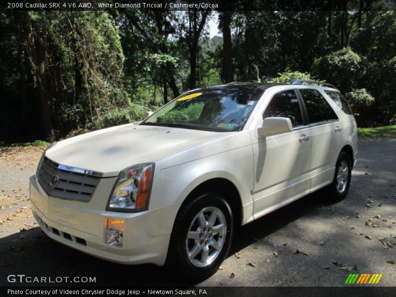 White Diamond Tricoat / Cashmere/Cocoa 2008 Cadillac SRX 4 V6 AWD