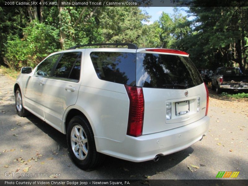 White Diamond Tricoat / Cashmere/Cocoa 2008 Cadillac SRX 4 V6 AWD