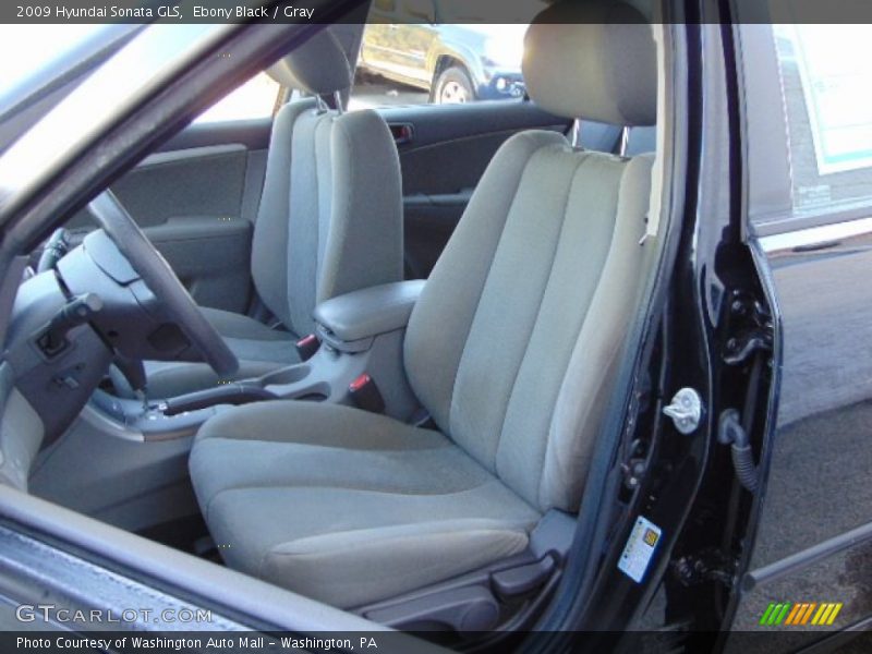 Ebony Black / Gray 2009 Hyundai Sonata GLS