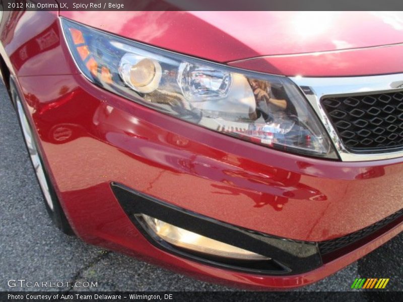 Spicy Red / Beige 2012 Kia Optima LX