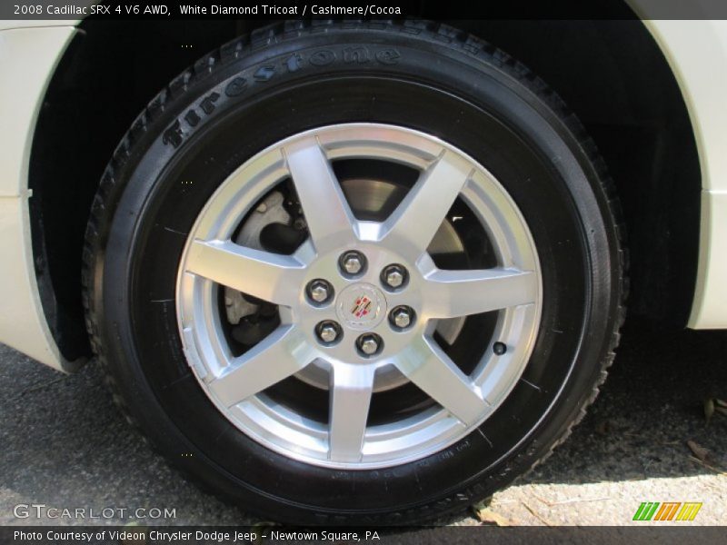 White Diamond Tricoat / Cashmere/Cocoa 2008 Cadillac SRX 4 V6 AWD