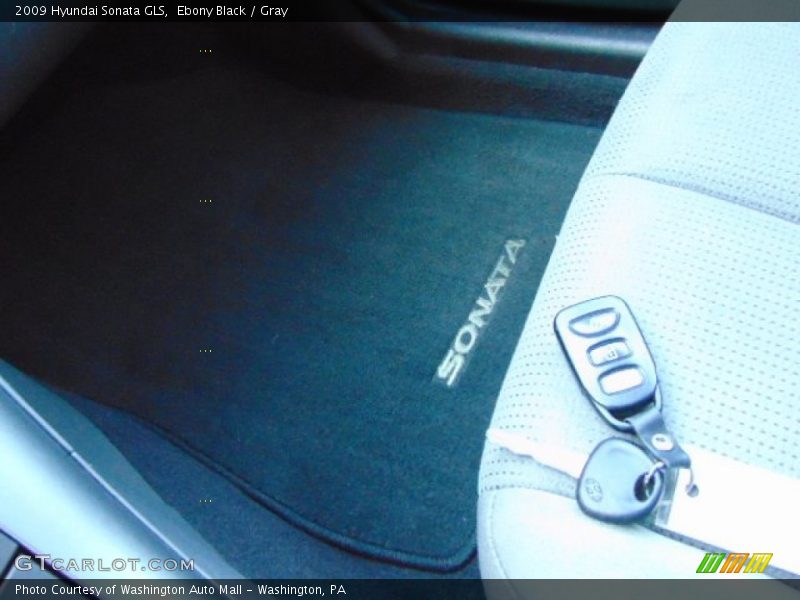 Ebony Black / Gray 2009 Hyundai Sonata GLS