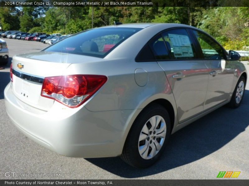Champagne Silver Metallic / Jet Black/Medium Titanium 2014 Chevrolet Cruze LS