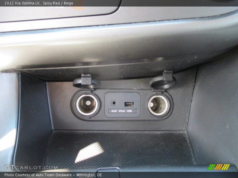 Spicy Red / Beige 2012 Kia Optima LX