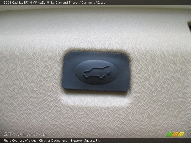 White Diamond Tricoat / Cashmere/Cocoa 2008 Cadillac SRX 4 V6 AWD