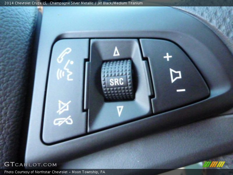 Champagne Silver Metallic / Jet Black/Medium Titanium 2014 Chevrolet Cruze LS