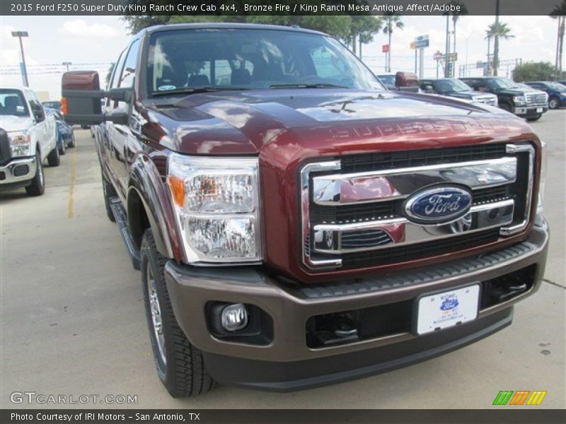 Bronze Fire / King Ranch Mesa Antique Affect/Adobe 2015 Ford F250 Super Duty King Ranch Crew Cab 4x4