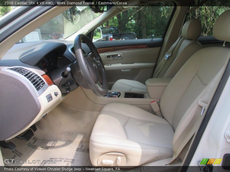 White Diamond Tricoat / Cashmere/Cocoa 2008 Cadillac SRX 4 V6 AWD